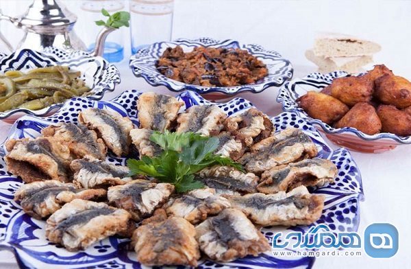 خوراک ساردین یکی از غذاهای معروف مراکش به شمار می رود