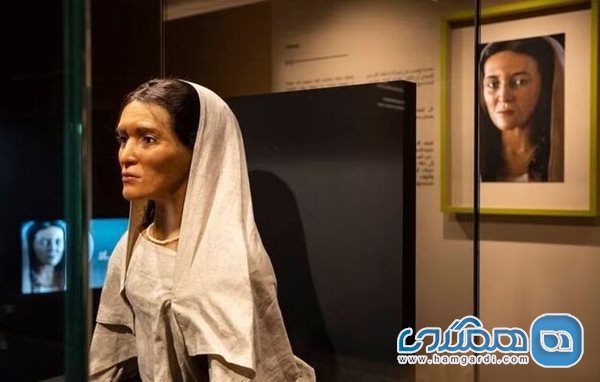 چهره بازسازی شده یک زن نبطی در عربستان به نمایش گذاشته می شود