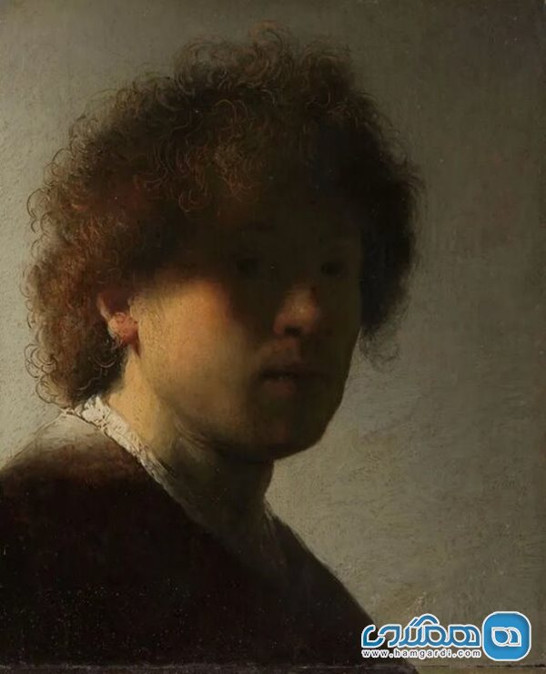 خودنگاره با موهای پریشان اثر رامبرانت 1628