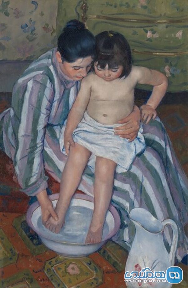 حمام کردن کودک (۱۸۹۳) اثر مری کسات