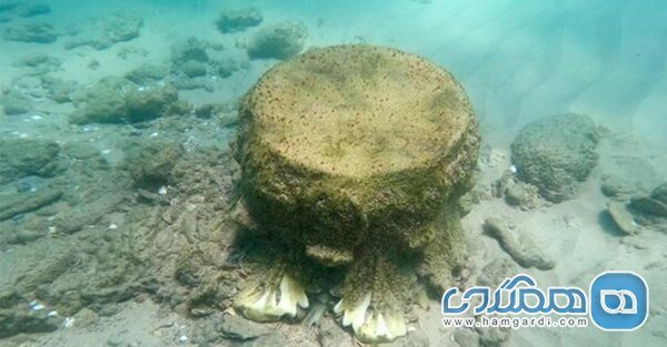 کشف بقایای یک کشتی 1800 ساله و محموله ای از ستونهای مرمرین در دریای مدیترانه
