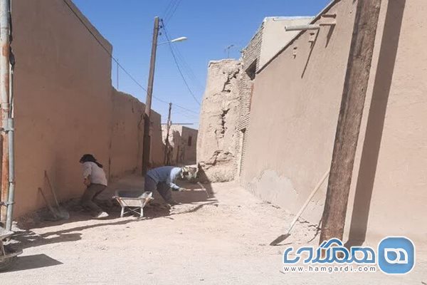 شروع عملیات محوطه سازی بافت تاریخی روستای بیابانک
