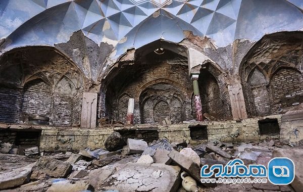 نگاهی به وضعیت بنای تاریخی حمام باغ لله کرمان