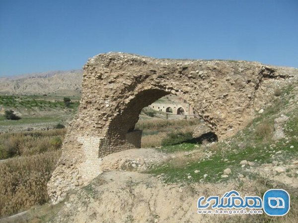 پل ساسانی خیرآباد، پیش از مرمت. عکس مربوط به سال ۱۳۹۸ است