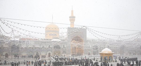 زیبایی های بارش اولین برف زمستانی در مشهد 7