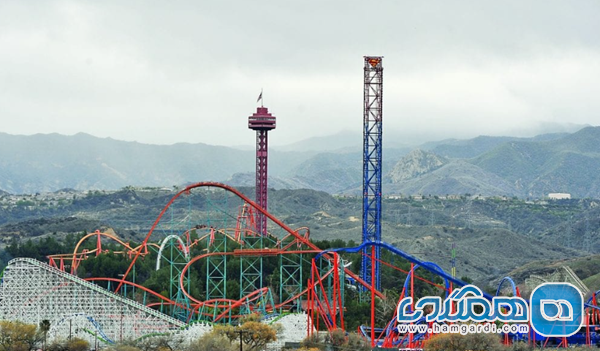 سیکس فلگز مجیک ماونتن Six Flags Magic Mountain در آمریکا