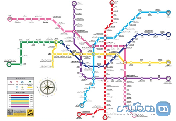 مترو تهران | راهنمای کامل خطوط + ایستگاه های مترو