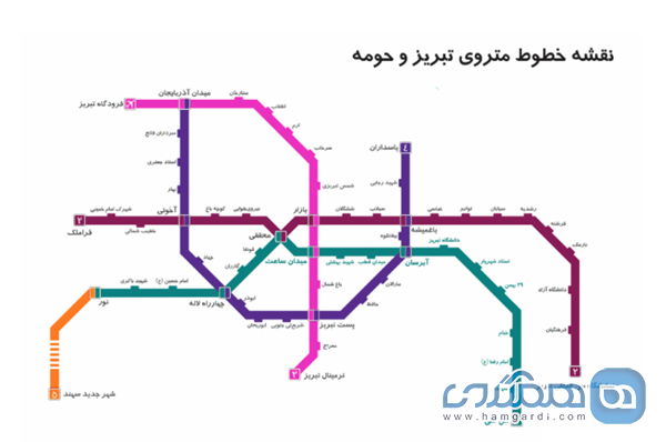 معرفی مترو تبریز + ایستگاه ها و قیمت بلیت