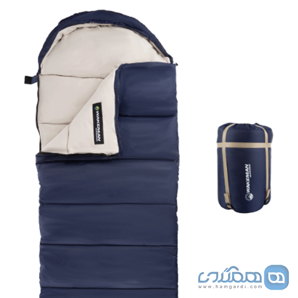 کیسه خواب نیمه مستطیلی (Semi-Rectangular Sleeping Bag)